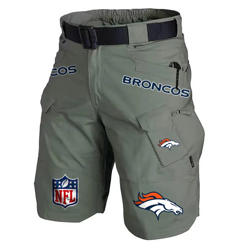 Army Green Denver Broncos Shorts