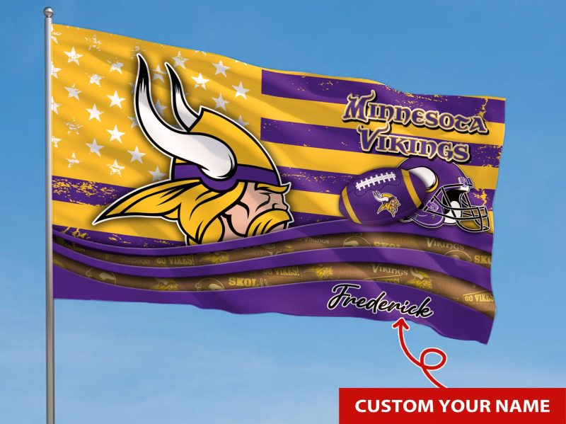 Minnesota Vikings Personalized Flag