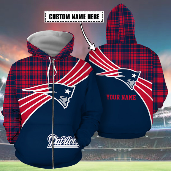 New England Patriots Hoodie Closeup