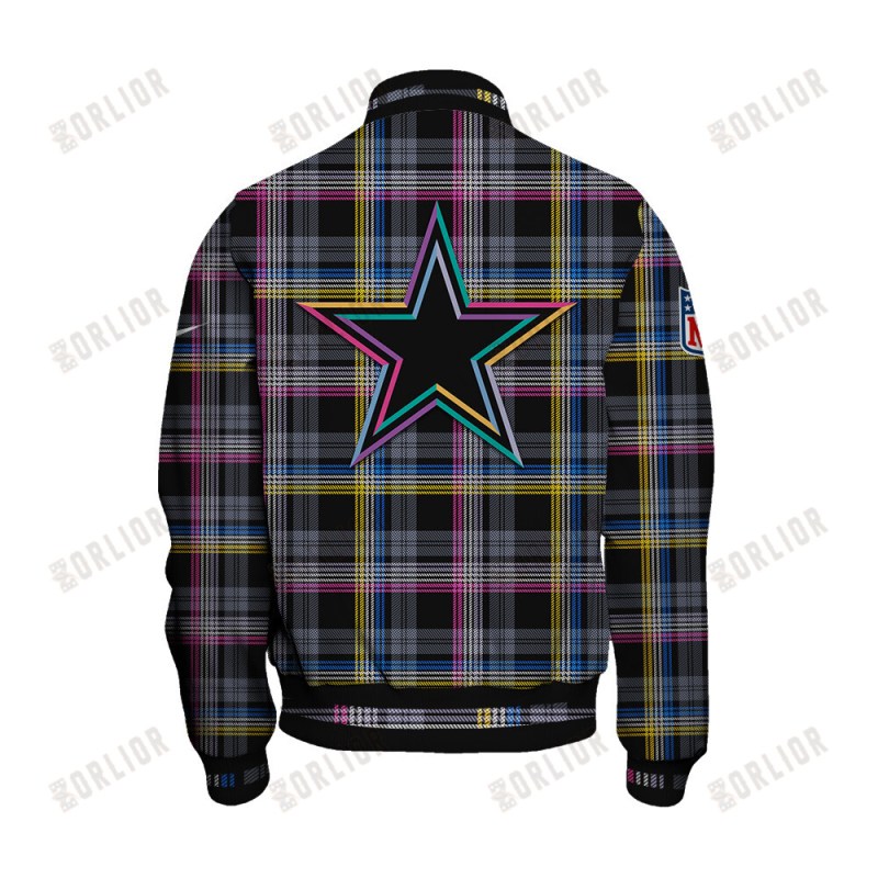 Dallas Cowboys Unisex Varsity Jacket in Action