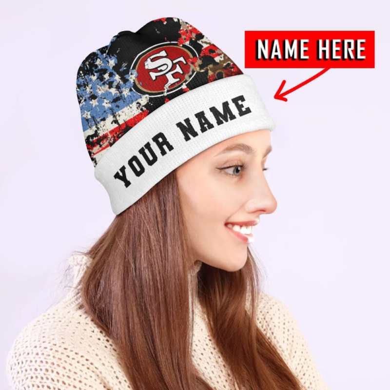 San Francisco 49ers Personalized Wool Beanie