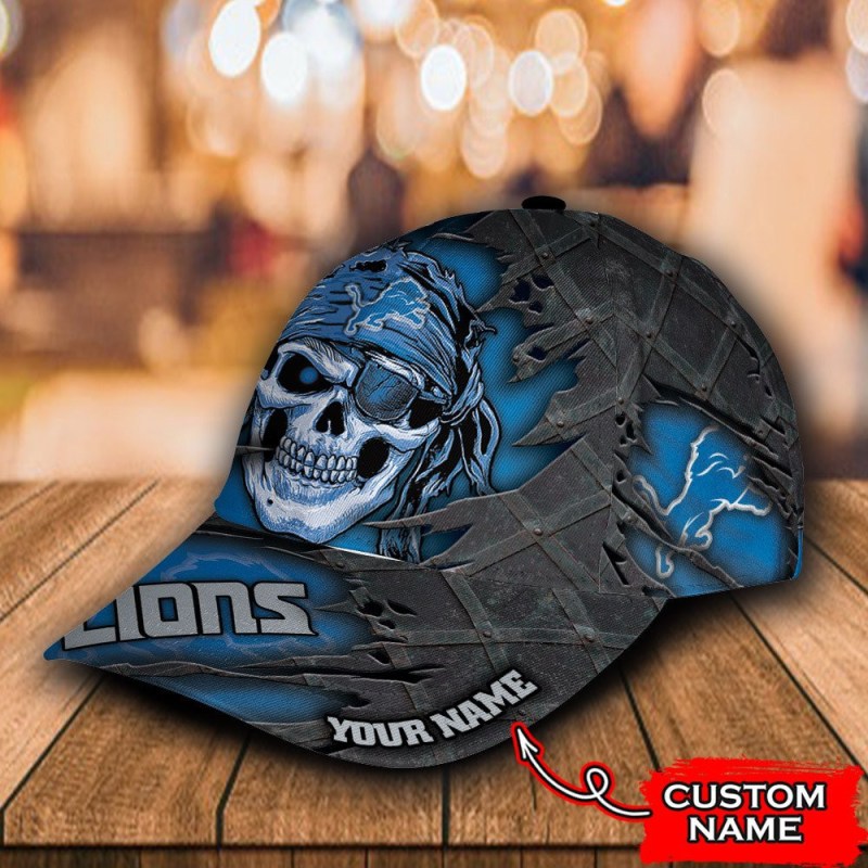 Detroit Lions Custom Cap