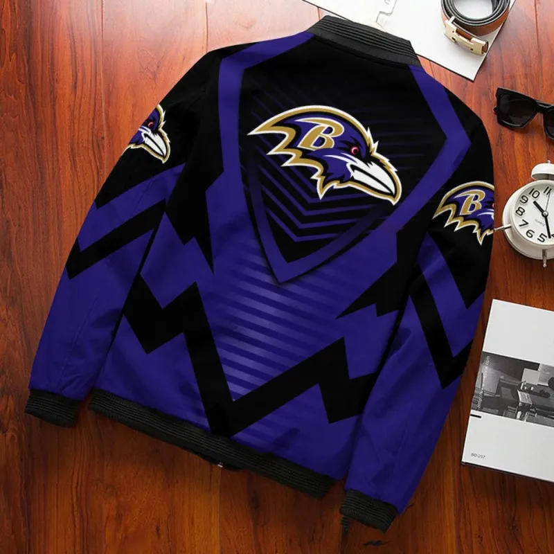 Baltimore Ravens Bomber Jacket Side View