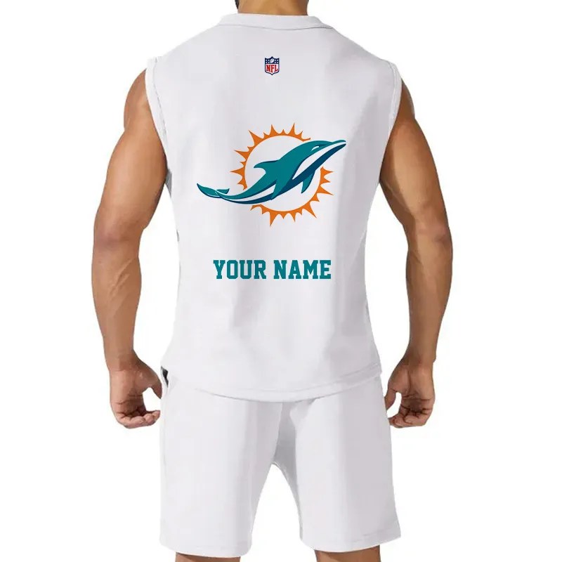 Miami Dolphins Combo Jersey Tank Top and Shorts - Image 4