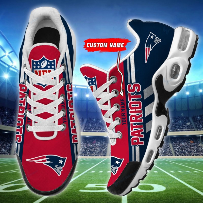 New England Patriots Personalized Plus T-N Youth Sneakers