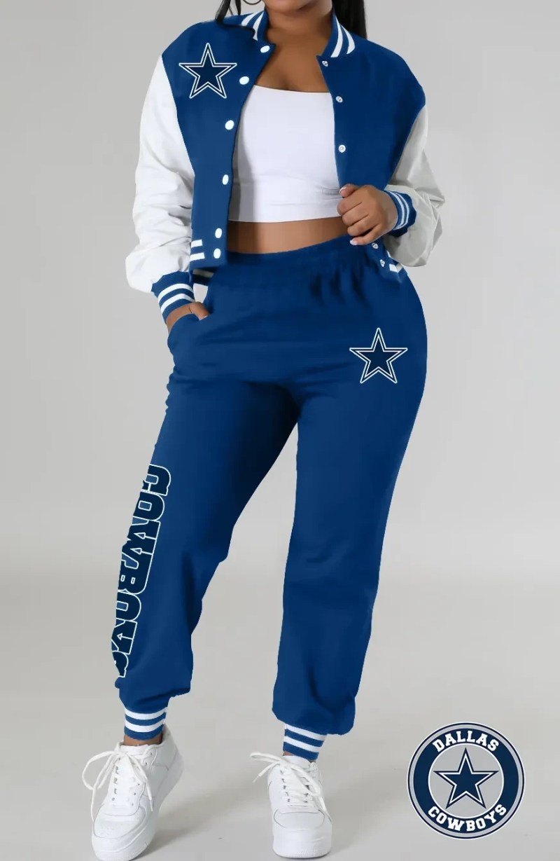 Dallas Cowboys Women's Varsity Jacket Tracksuit
