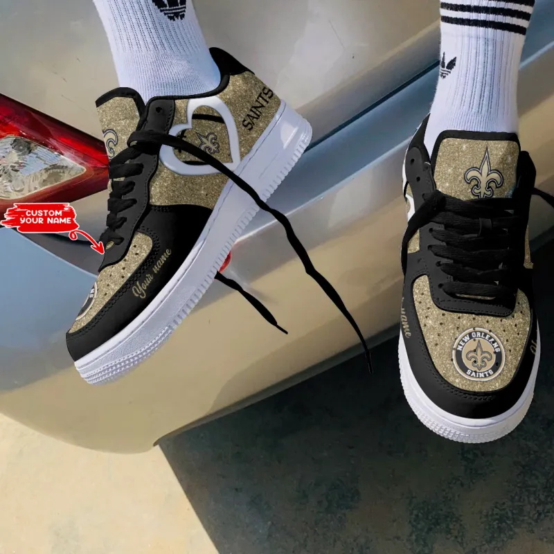 New Orleans Saints Personalized AF1 Sneakers