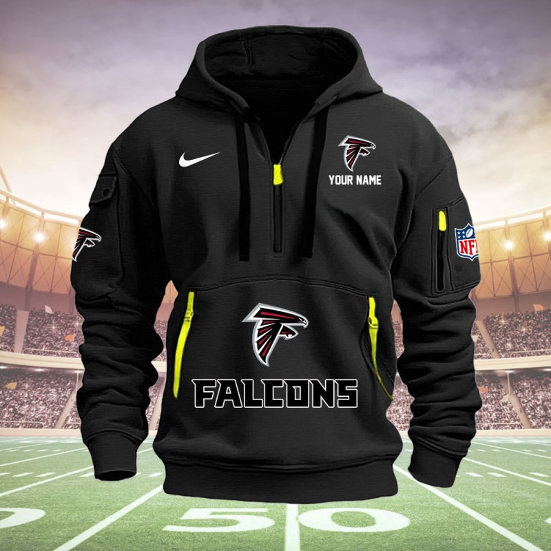 Atlanta Falcons Quarter Zip Hoodie