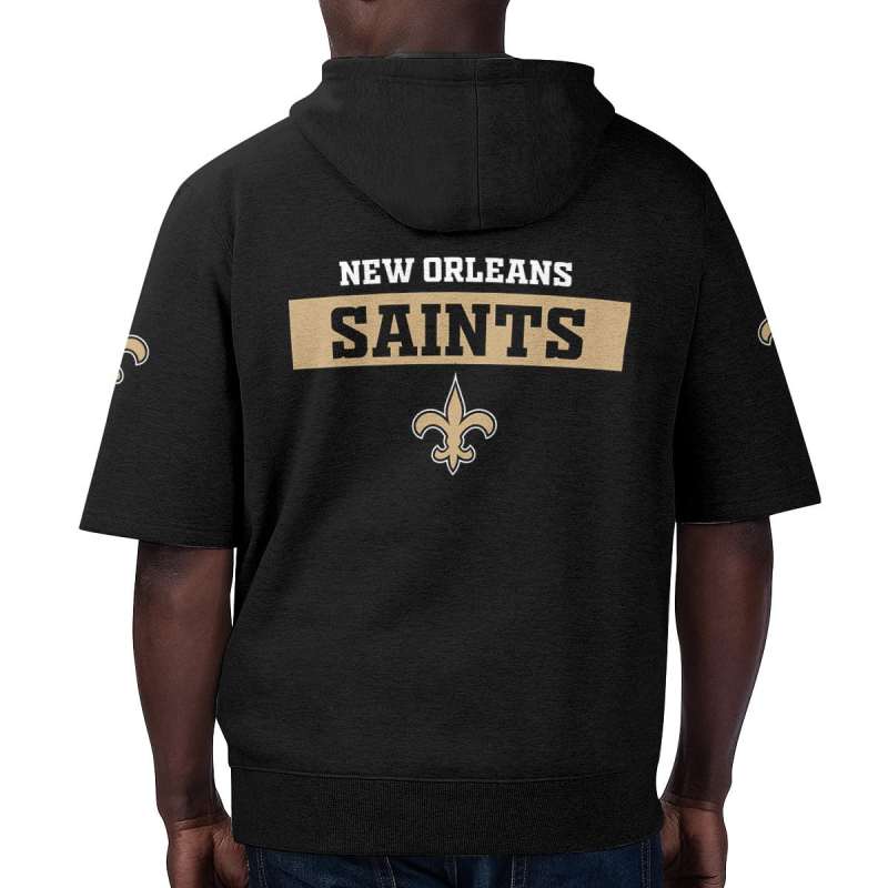 New Orleans Saints Short Sleeve Hoodie