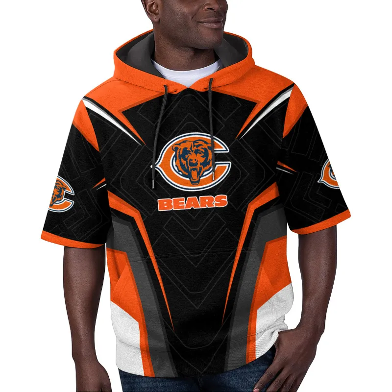 Chicago Bears Short Sleeve Hoodie