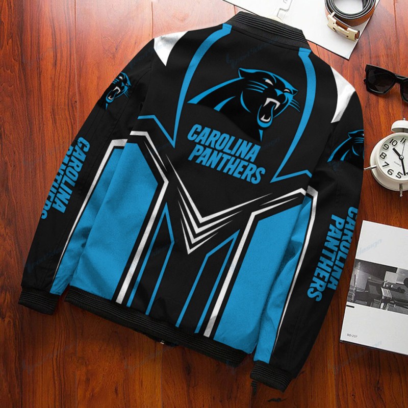 Carolina Panthers Bomber Jacket Back