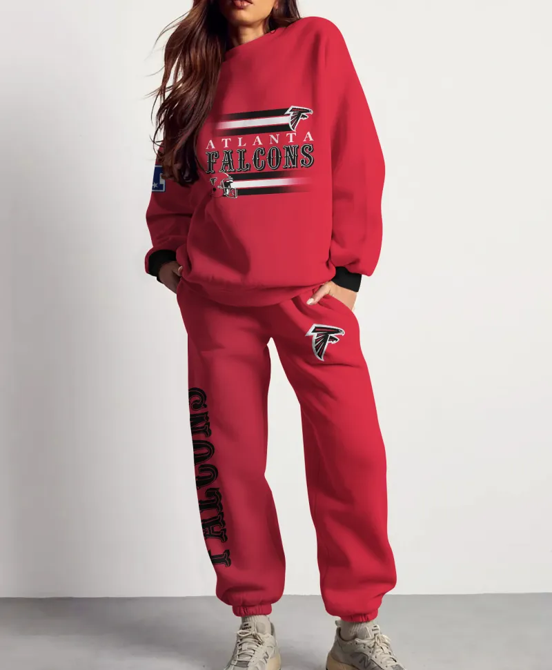 Atlanta Falcons Combo 3D Sweatsuit and Sweatpants