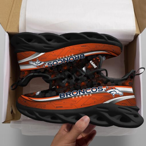 Denver Broncos Personalized Yezy Running Sneakers