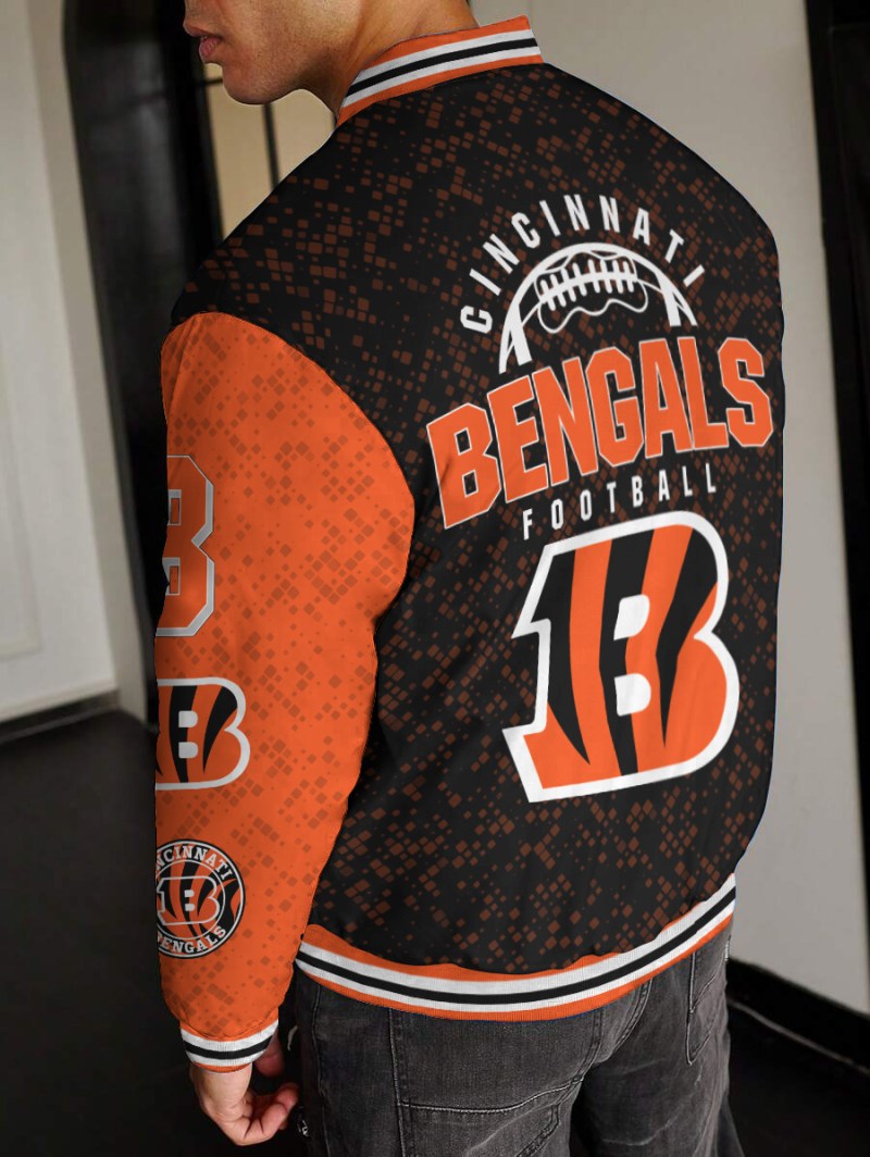 Cincinnati Bengals Varsity Jacket - Back View