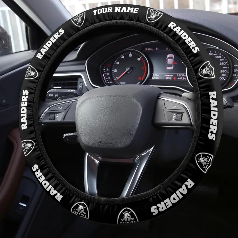 Las Vegas Raiders 3D Steering Wheel Cover