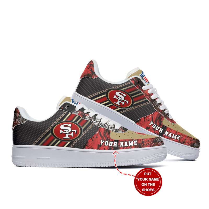 San Francisco 49ers Personalized AF1 Shoes