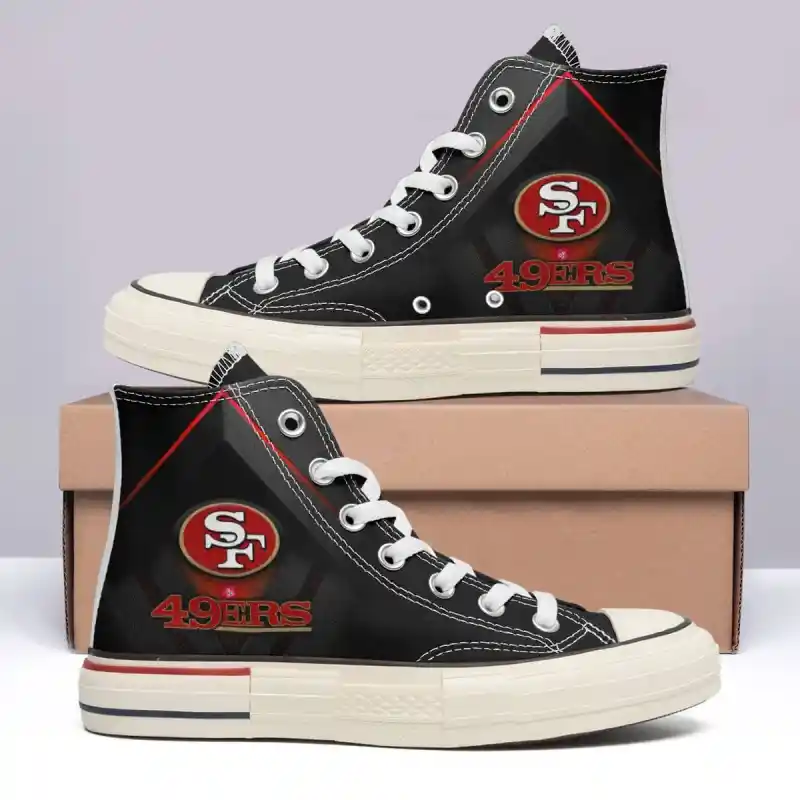 San Francisco 49ers High Top Canvas Shoes