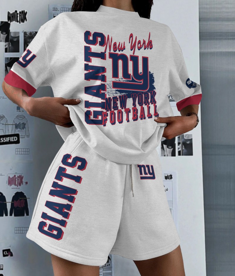 New York Giants Top and Shorts Set