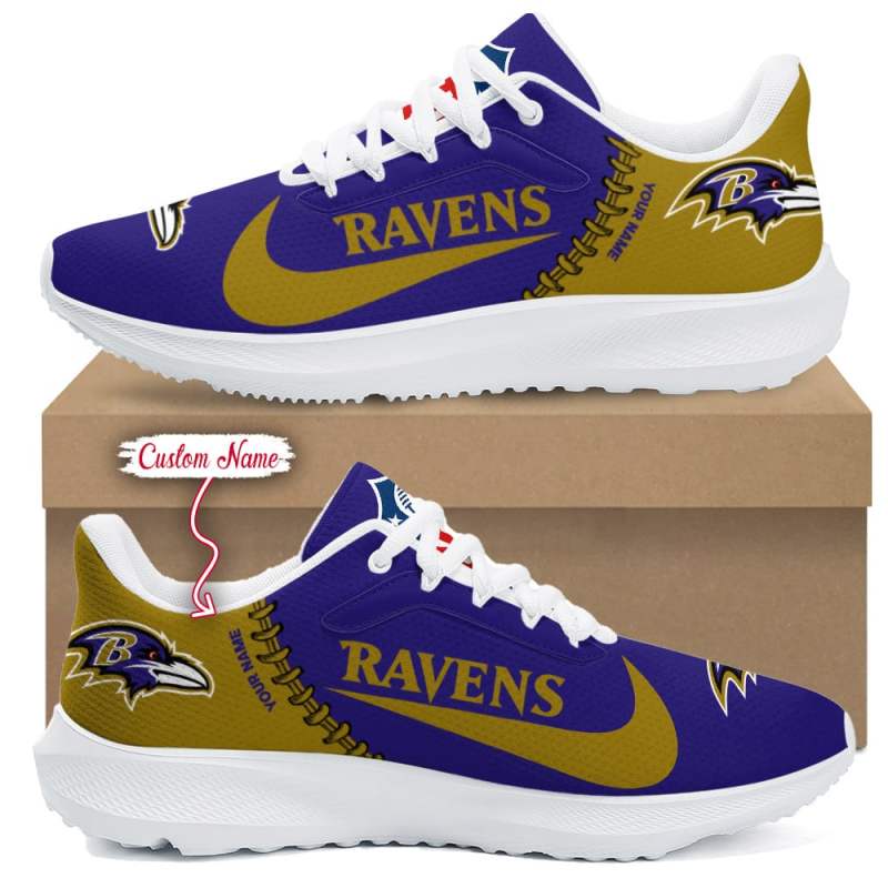 Baltimore Ravens Lightweight Patch Decor Running Shoes
