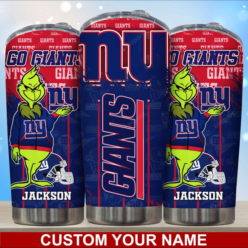 New York Giants Personalized Tumbler - Lifestyle View