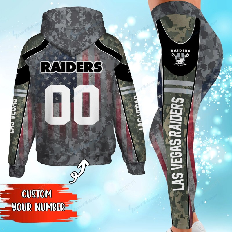Las Vegas Raiders Personalized Leggings