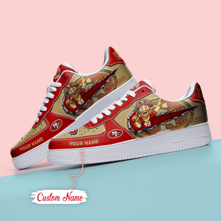 San Francisco 49ers Sneakers in Action