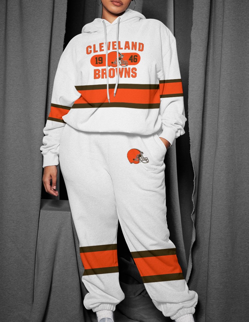 Cleveland Browns Combo Pullover Hoodie and Sweatpants