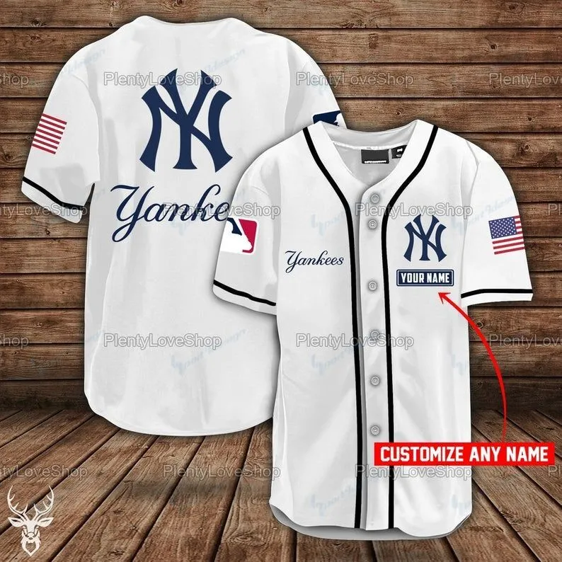 Baseball Jersey Back View