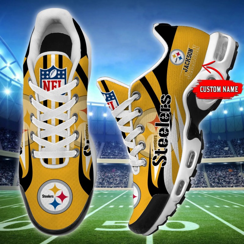 Pittsburgh Steelers Personalized Plus T-N Youth Sneakers