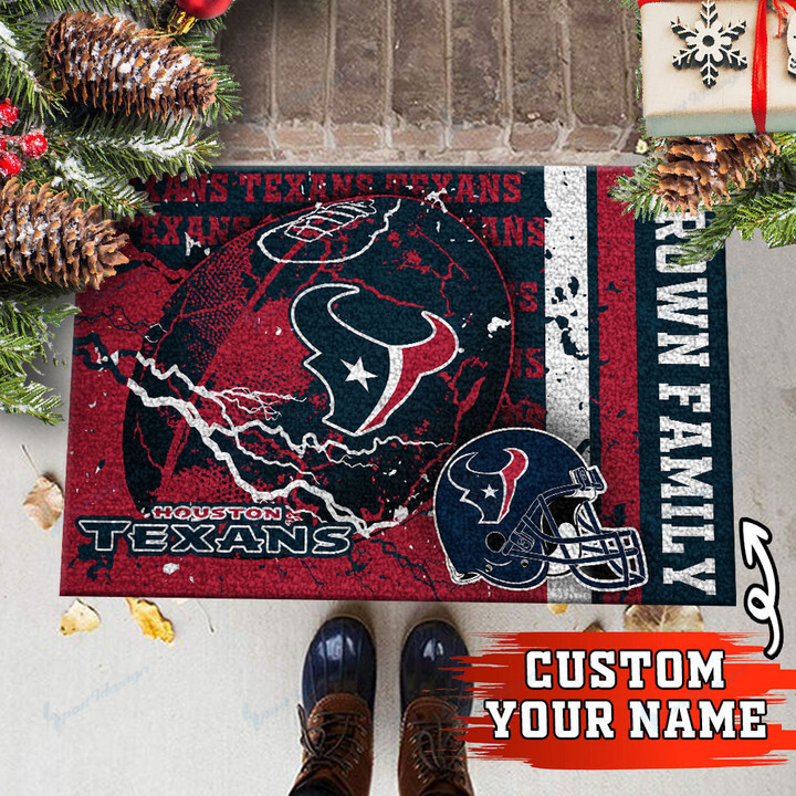 Houston Texans Personalized Doormat