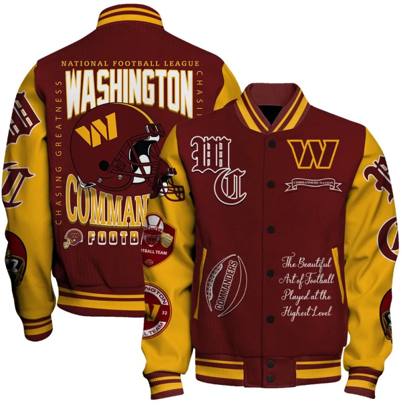 Washington Commanders Varsity Jacket