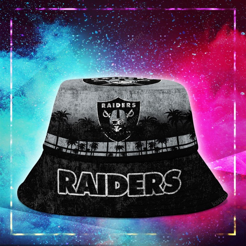 Reversible Las Vegas Raiders Bucket Hat
