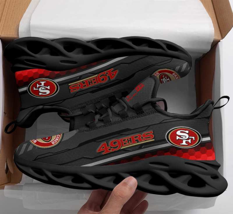 Comfortable Yezy Running Sneakers for San Francisco 49ers Fans