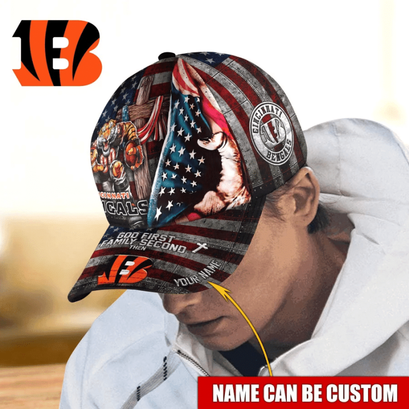 Cincinnati Bengals Personalized Classic Cap - Side View