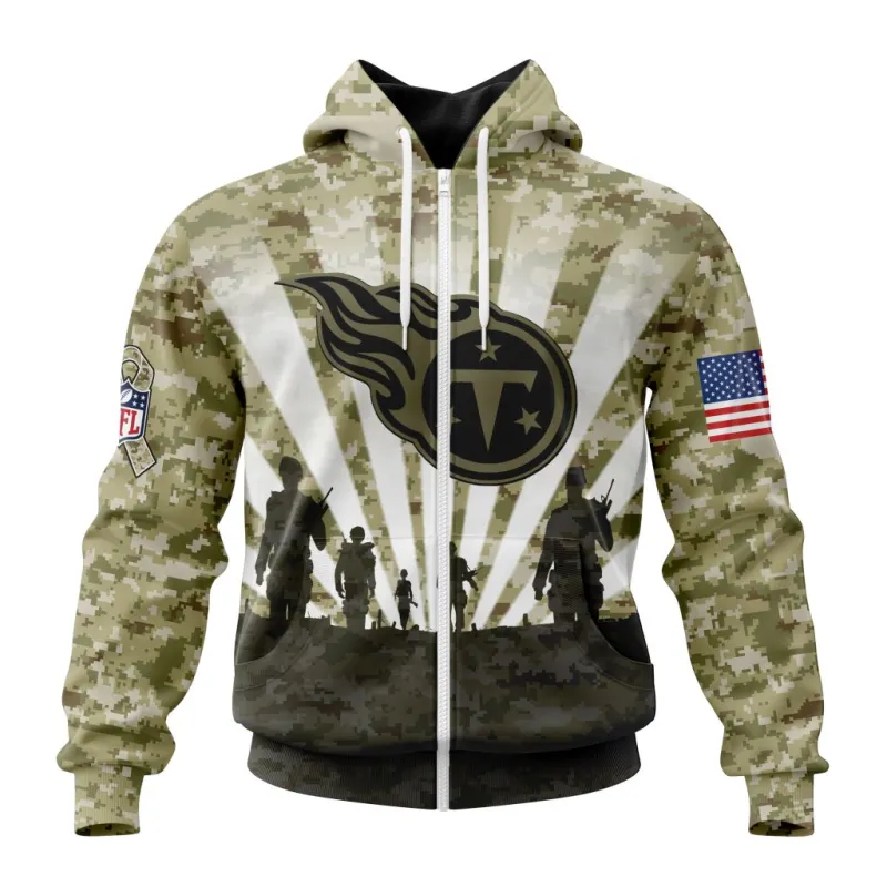 Tennessee Titans Hoodie Zip Front