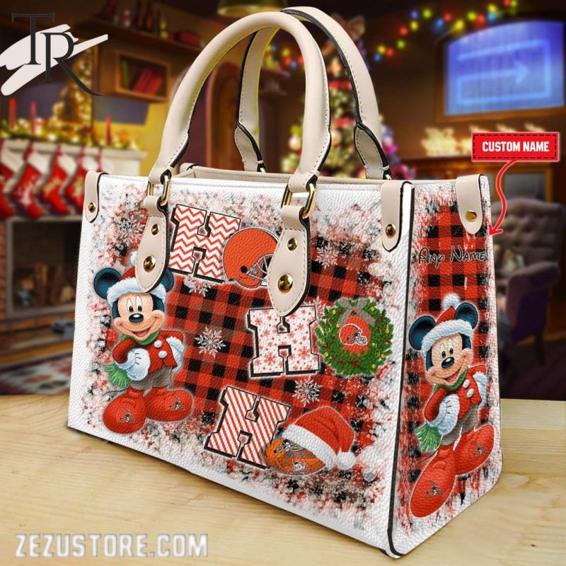 NFL Cleveland Browns Mickey Ho Ho Ho Hand Bag