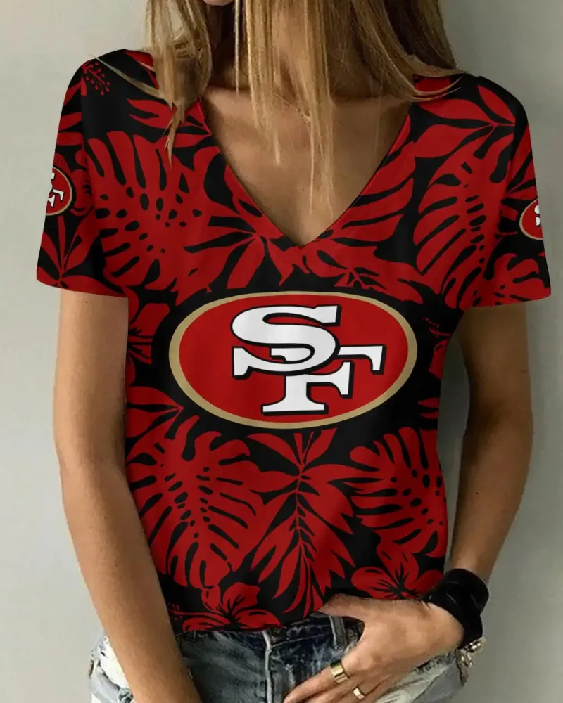 San Francisco 49ers V-Neck Women T-Shirt
