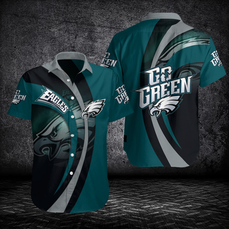 Sizing Chart for Philadelphia Eagles Button Shirt BG687