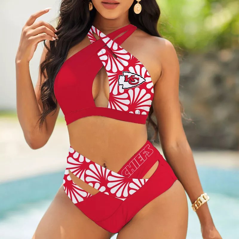 Kansas City Chiefs Women's 2PCS Bikini Swimsuit