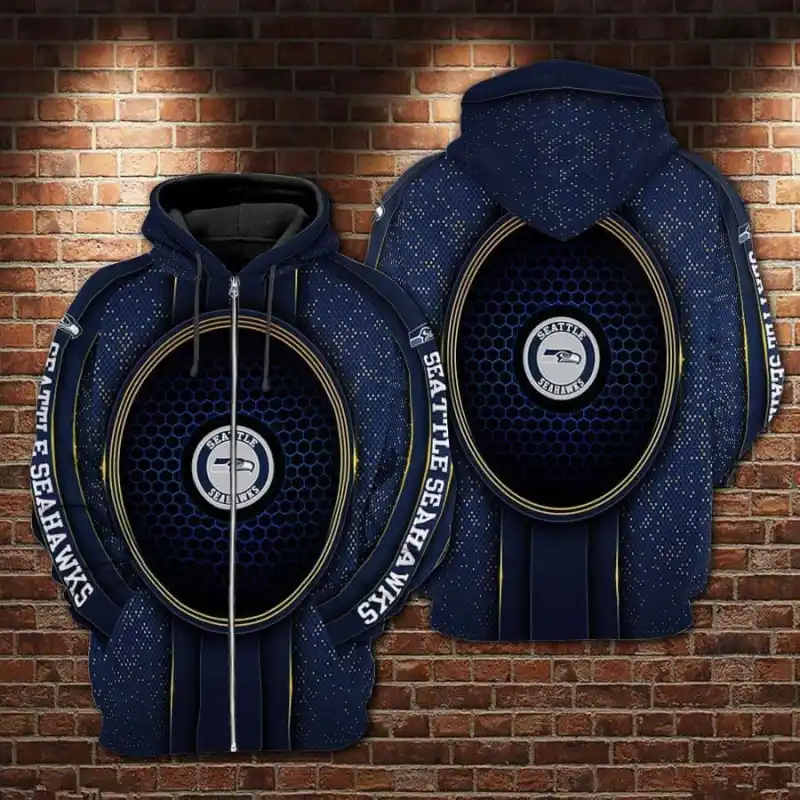 Seattle Seahawks Ugly Christmas Sweater Alternate View