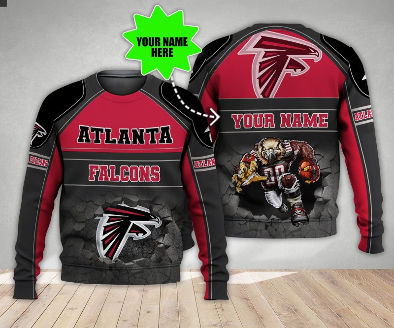 Atlanta Falcons Personalized Ugly Christmas Sweater Image 3