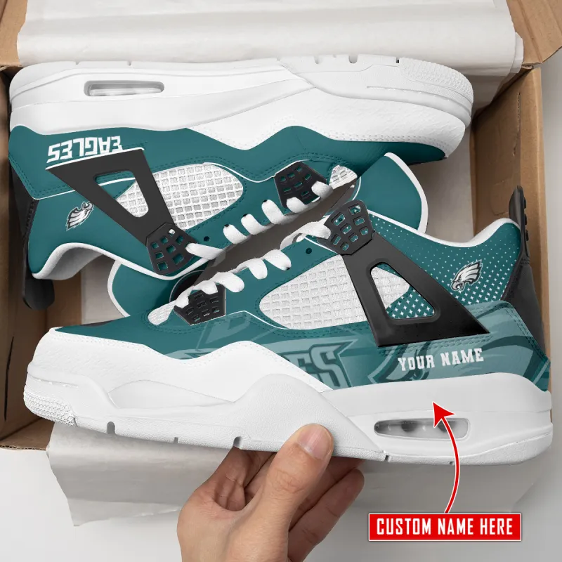 Philadelphia Eagles Personalized AJ4 Sneaker
