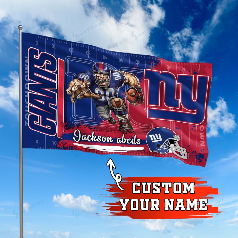 New York Giants Personalized Flag