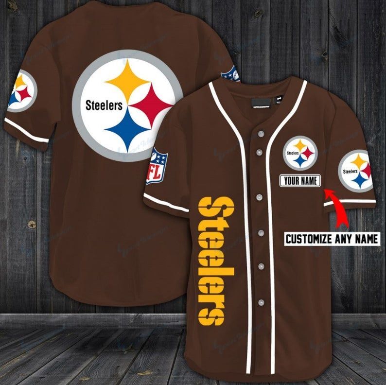 Pittsburgh Steelers Personalized Baseball Jersey Shirt