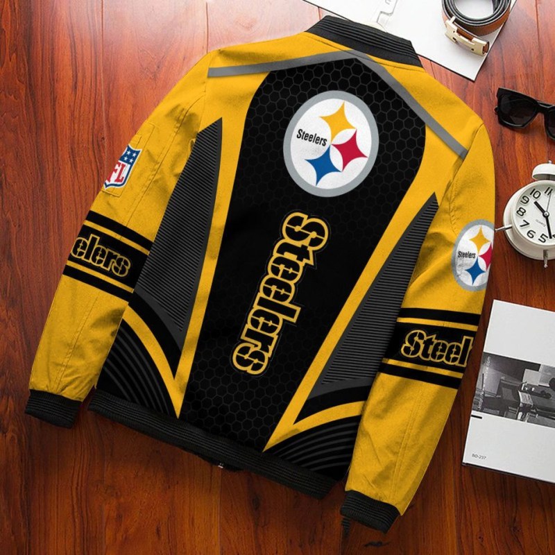 Pittsburgh Steelers Bomber Jacket Side View