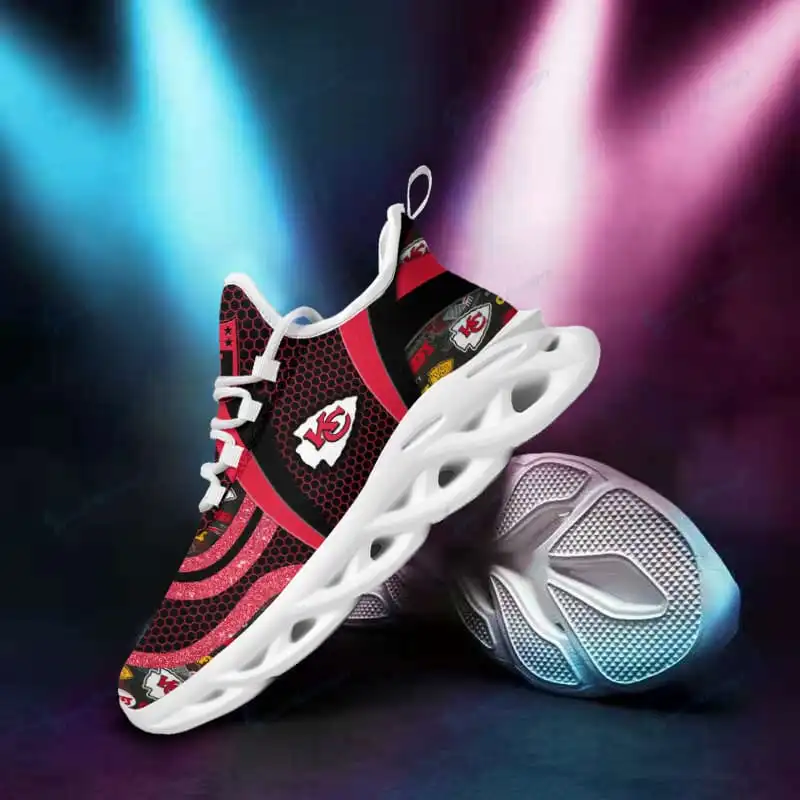 San Francisco 49ers Yezy Running Sneakers Side View