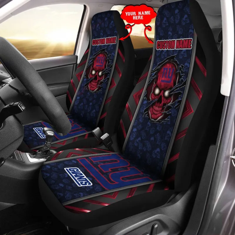New York Giants Personalized Car Seat Covers