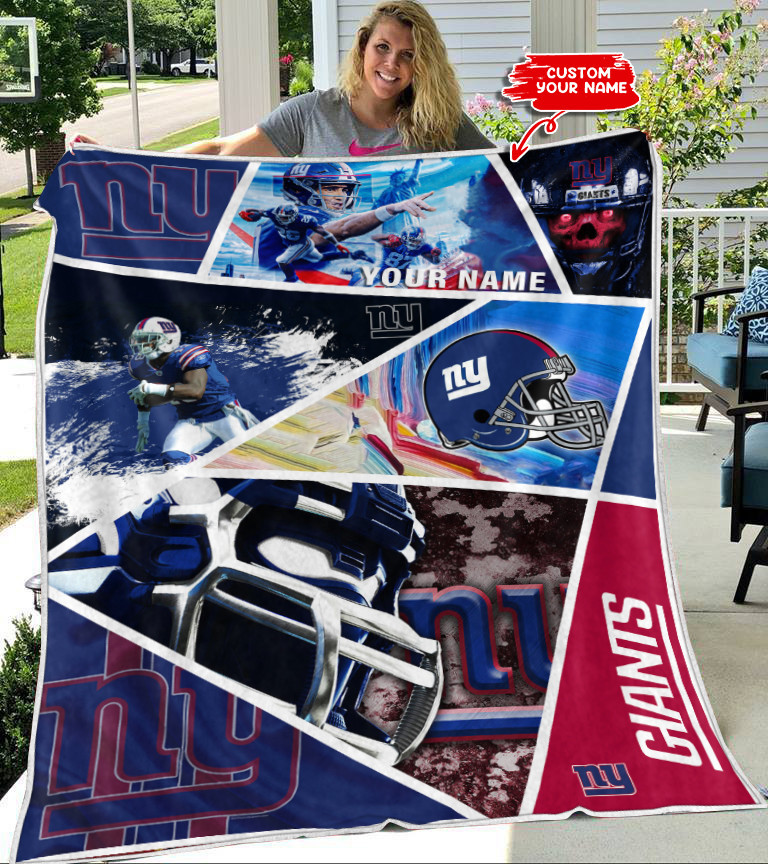 New York Giants Personalized Premium Quilt