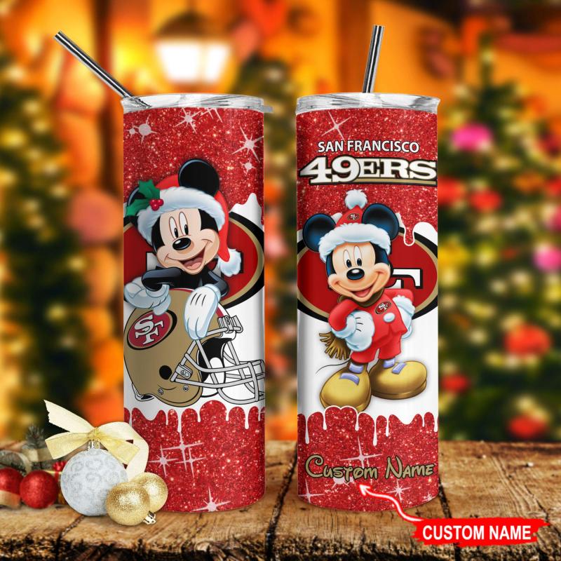San Francisco 49ers Glitter Tumbler