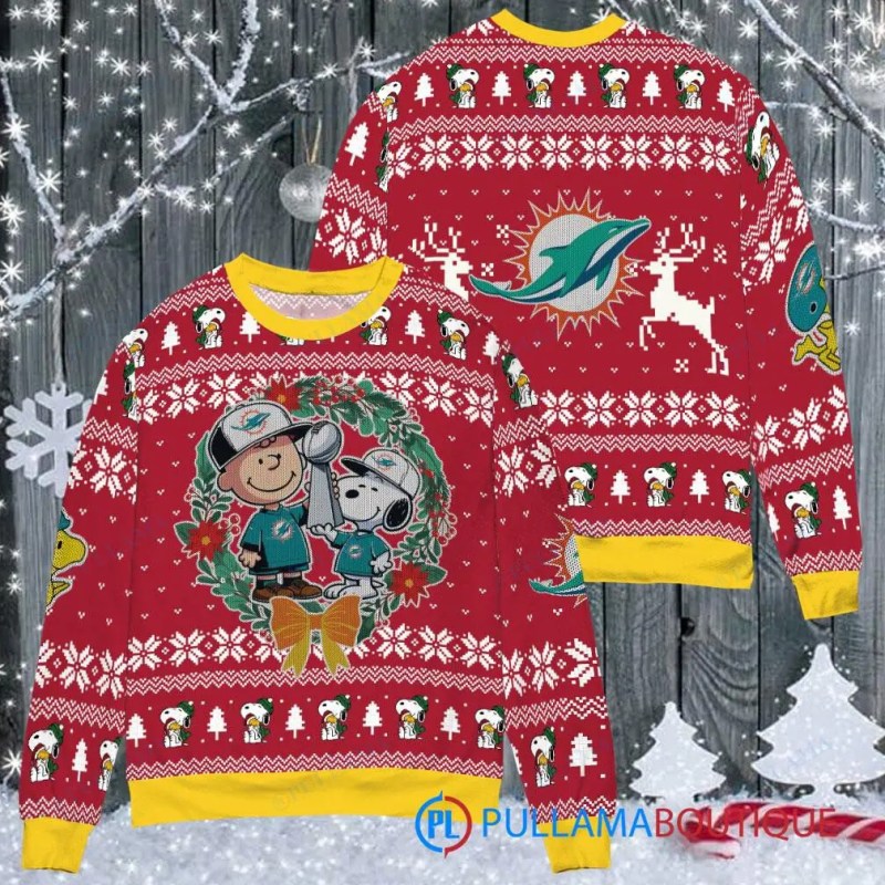 Miami Dolphins Ugly Christmas Sweater